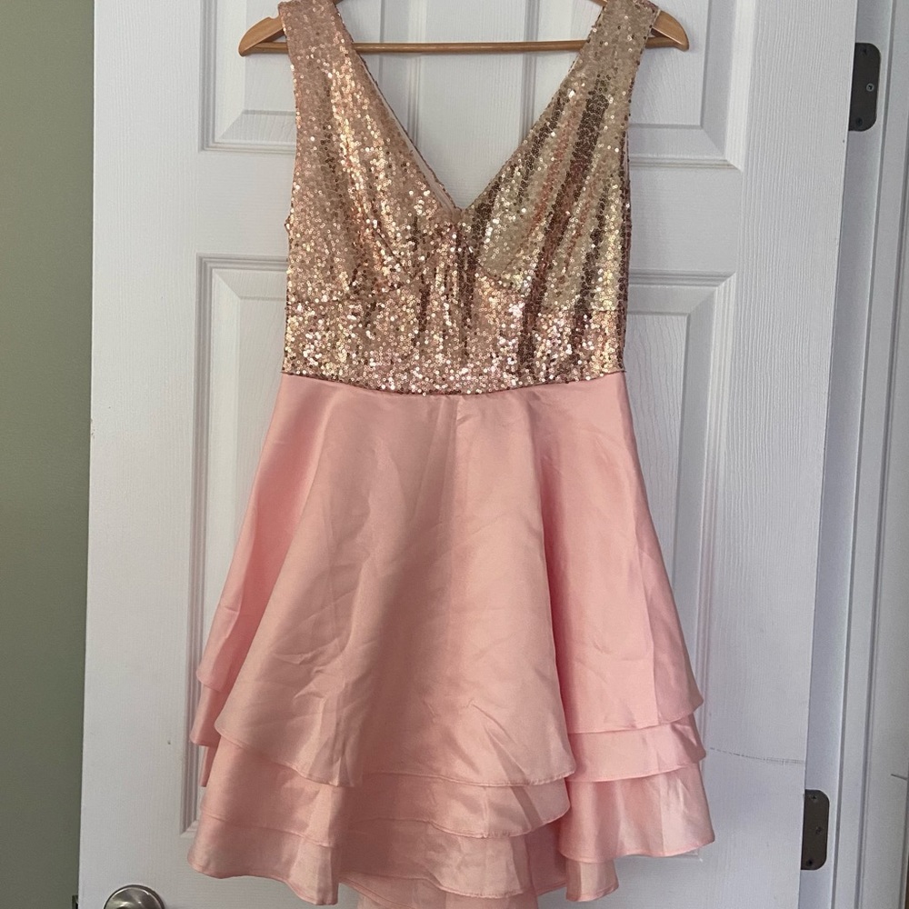 Sequin Pink Mini Dress - Great Condition
